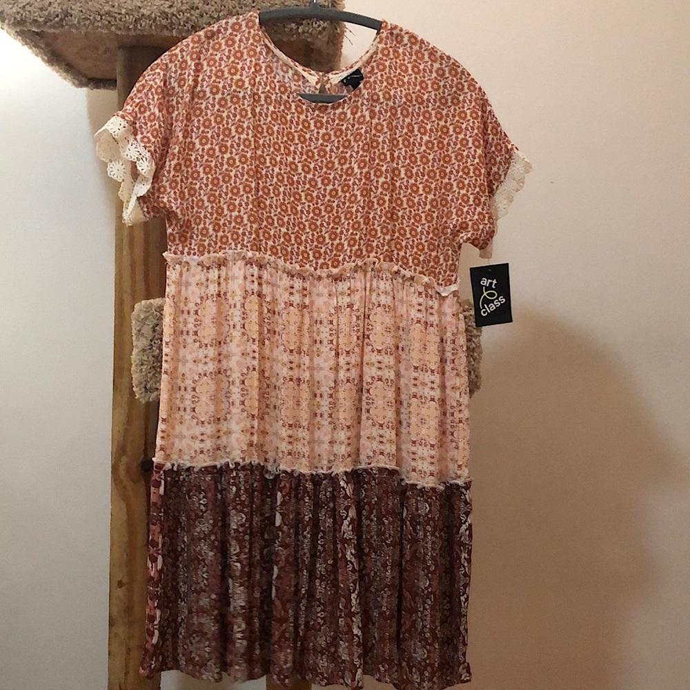 Art Class Girls’ Orange Dress US Size L (10/12) NWT